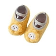 thumbnail image 1 of Puntoco Boys Girls Cartoon Animals House Slippers Fuzzy Warm Alpaca Slippers Toddler Kids Indoor Bedroom Shoes Kids Shoes Clearance, 1 of 3