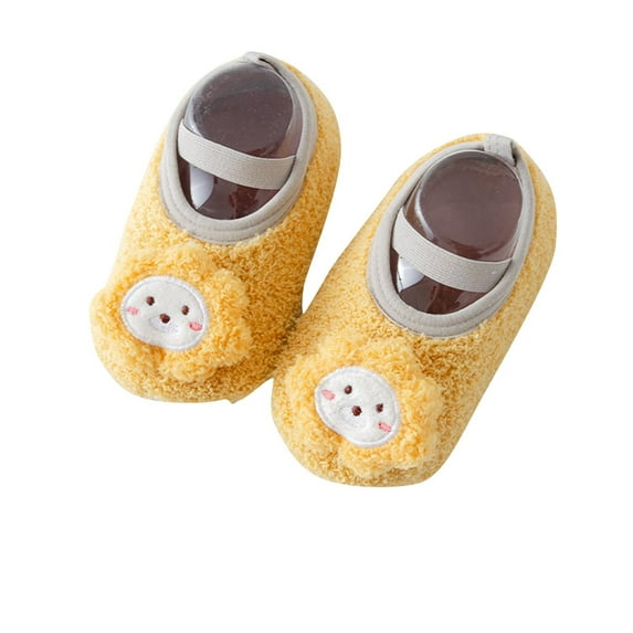 Puntoco Boys Girls Cartoon Animals House Slippers Fuzzy Warm Alpaca Slippers Toddler Kids Indoor Bedroom Shoes Kids Shoes Clearance