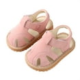 thumbnail image 1 of Puntoco Boys Girls Summer Squeaky Sandals Closed-Toe Anti-Slip Premium Rubber Sole Toddler First Walkers Shoes Kids Shoes, 1 of 6