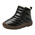 thumbnail image 1 of Puntoco Boys Girls Winter Snow Boots Outdoor Warm Fur Lined Waterproof Ankle Boots Kids Shoes, 1 of 9