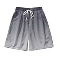 thumbnail image 1 of Puntoco Cargo Shorts Drawstring Pants,Men Casual Fashion Hawaiian Print Shorts with Pockets Elastic Waist Beach Pants Gray 24(XXXXXXXXL), 1 of 3