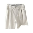 thumbnail image 1 of Puntoco Cargo Shorts for Men Stretch Waist,Men'S Fashion Cargo Shorts Multi-Pockets Relaxed Summer Beach Shorts Pants off White 6(M), 1 of 4