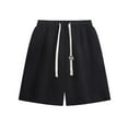 thumbnail image 1 of Puntoco Cargo Shorts for Men Stretch Waist,Men'S Plus Size Cargo Shorts Multi-Pockets Relaxed Summer Beach Shorts Pants Black 10(XXL), 1 of 2