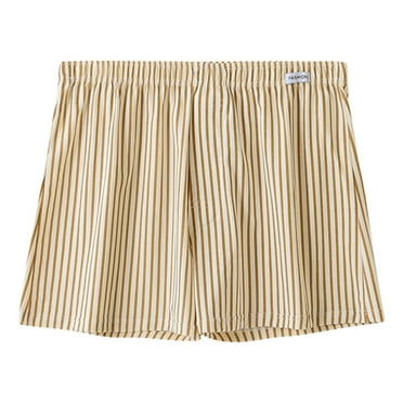 Puntoco Cargo Sweat Shorts Pants,Men Casual Plaid Summer Solid Elastic Waist Boxers Cotton Home Pants Shorts Yellow 6(XL)