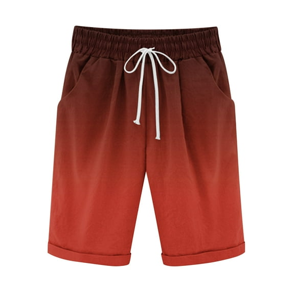 Puntoco Cargo Sweat Shorts Pants,Men'S Cotton and Shorts Lanyard Casual Pants Capris Shorts Pants Hot Pink 8(L)