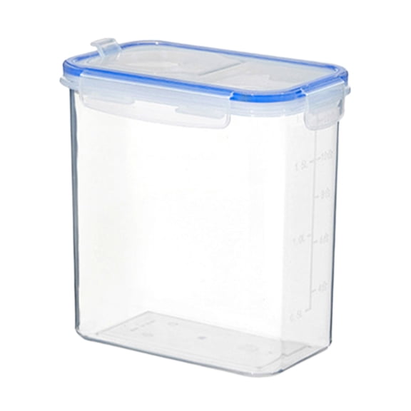 Puntoco Clear Airtight Food Storage Container with Lids Plastic Dry Food Canisters for Kitchen Pantry Organization and Storage Dishwasher Safe