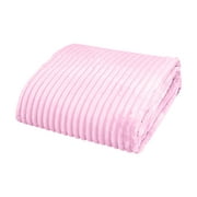 Puntoco Clearance 27X39In Flannel Blanket Soft Warm Cozy Bed Blanket Plush Sofa Throw Blanket Pink