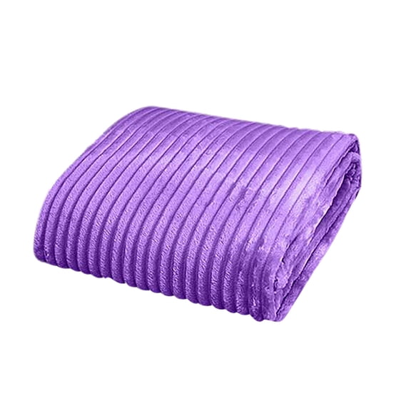 Puntoco Clearance 27X39In Flannel Blanket Soft Warm Cozy Bed Blanket Plush Sofa Throw Blanket Purple