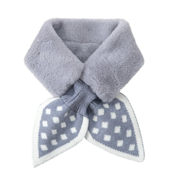 Puntoco Clearance All-Match Thick Plush Towel Lady Winter Plush Scarf Jacket Lady Scarf Warm Bib