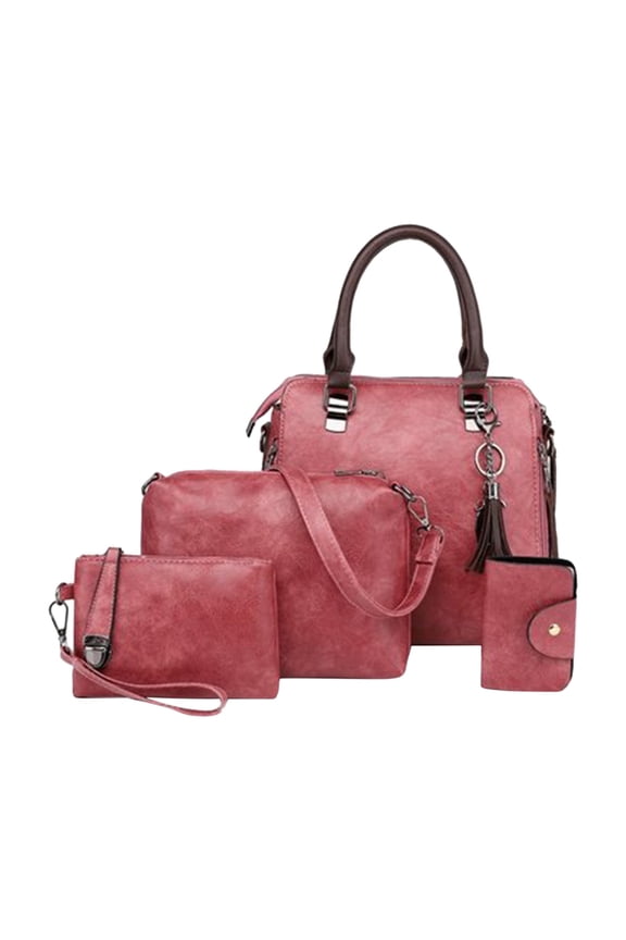 Clearance Backpack Upgrade Handbags Wallet Tote Bag Shoulder Bag Top Handle Satchel Purse Set 4Pcs