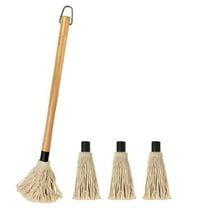 Puntoco Clearance Bbq Basting Mops 18 Inch Grill Basting Brush Wooden Long Handle with