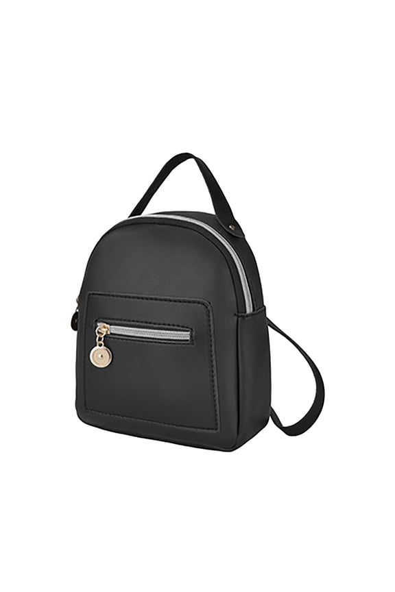 Clearance Backpack Leather Backpack Casual Daypack Zippered Pockets Crossbody Convertible Shou