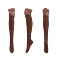 thumbnail image 1 of Puntoco Clearance Spring Autumn Women Solid Color Warm Lace Lengthened Over-the-Knee Socks Stockings, 1 of 2