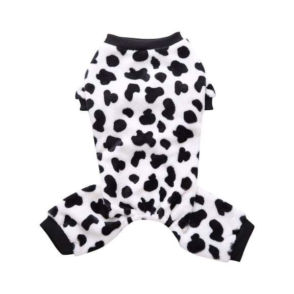 Puntoco Clearance Winter Pet Cow Print Pajamas Pet Clothes