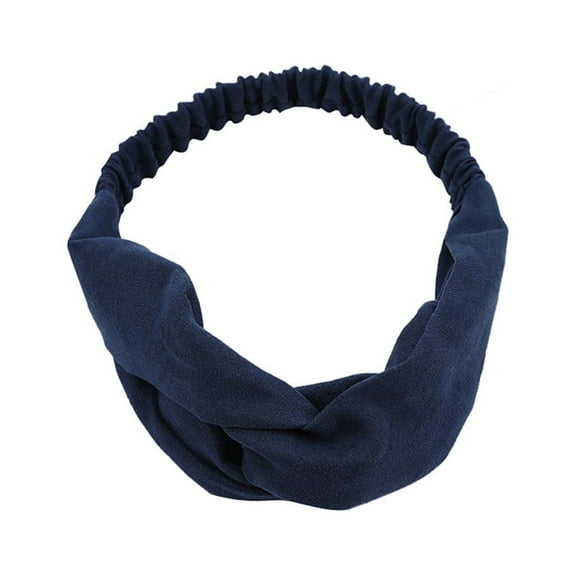 Puntoco Clearance Womens Headband Pure Color Hairband Bow Tie Velvet Wide-Brimm Headwrap Hair Band