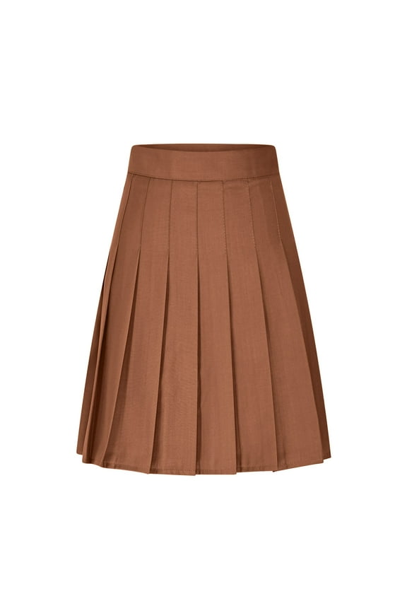 Dresses for women Womens Skirt Leopard Print Midi Long Shirring Pleated Skirts High Waisted A Line Skirts Orange XL(XL)