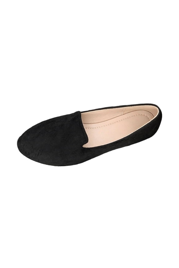 Flat Shoes Women Comfortable Slip On Women'S Flats Black 5.5(36)