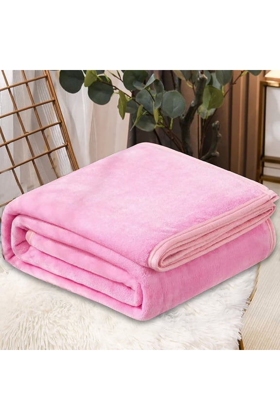 Fleece Blankets, Super Soft Flannel Fuzzy Blanket for Couch, Luxury Cozy Lightweight Microfiber Blanket-Throw Size