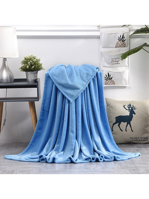 Fleece Plush Throw Blanket Navy Blue,Super Soft Fuzzy Cozy Flannel Blanket for Couch Sofa.Microfiber Blanket Lightweight