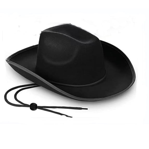 Puntoco Hat for Womens Unisex Light Blue Cowboy Hat, Felt Wide Brim Western Style Cowgirl Hat, St. Patrick's Day Festival Costume Party Hat for Men Women