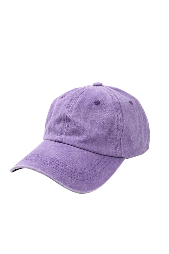 Hat for Womens Unisex Washed Cotton Baseball Cap, Adjustable Vintage Distressed Dad Hat, Soft Top Low Profile Plain Curved Brim Sun Visor Hat for Men Women Rose Gold-P Free Size
