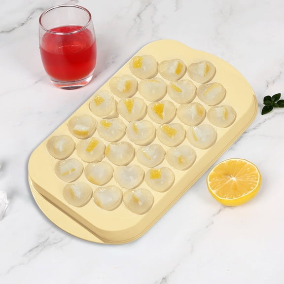 Puntoco Heart Shaped Ice Cube Trays with Lid Easy Release Ice Trays, 31-Cavity Heart Molds for Ice Cubes, Gelatine and Chocolate