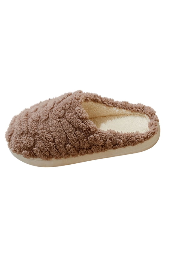 House Slippers for Women Men ,Warm Cozy House Shoes Fuzzy Home Slippers with Memory Foam Indoor and Outdoor