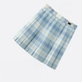 thumbnail image 1 of Puntoco Kids Clothing Clearance Children's Solid Color Tight Short Skirt Four Season Pleated Skirt Girls' Performance Half Skirt Uniform Checkered Skirt, 1 of 3