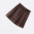 thumbnail image 1 of Puntoco Kids Clothing Clearance Children's Solid Color Tight Short Skirt Four Season Pleated Skirt Girls' Performance Half Skirt Uniform Checkered Skirt, 1 of 3