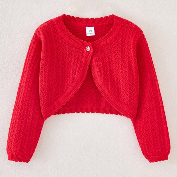 Puntoco Kids Coat Clearance Children's able and Sweet Bow Loose Button Perforated Round Neck Long Sleeved Hooded Casual Jacket/jacket