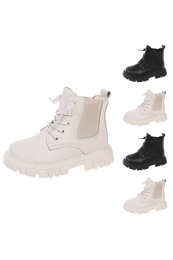 Kids Girls' Boots Children's Boots Outdoor Boots Girls' Plush Short Boots Boys' boots Winter Snow Boots for Kids White 2.5 M(37)