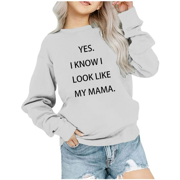 Puntoco Kids Long Sleeve Shirts Children's Shirt Long Sleeved Printed T-shirt Printed Round Neck Short Top Suitable for Boys and Girls Aged 1-12 T-shirts