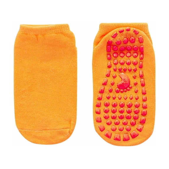 Puntoco Kids Non‑Slip Ankle Socks, Solid Color Anti‑Skid Cotton Floor Socks, Socks for kids