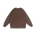 thumbnail image 1 of Puntoco Men Long Sleeve Shirt Men's Crewneck Sweatshirts Long Sleeves Fleece Sweatshirts thermal Casual Pullover Shirt Coffee XXXXXL(XXXXXL), 1 of 3