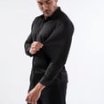 thumbnail image 1 of Puntoco Men Long Sleeve Shirt Men's Dress Shirts Stain Stretch Slim Fit Shirts Wrinkle-Free formal Business Button Down Shirt Black S(S), 1 of 9