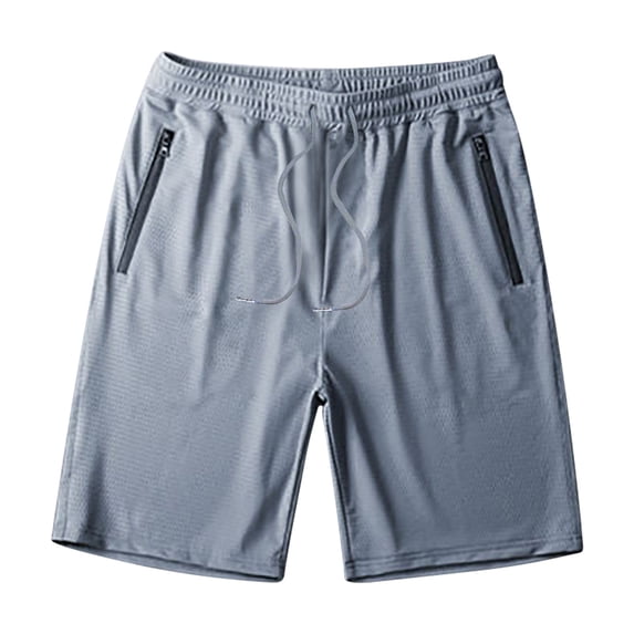 Puntoco Men Running Shorts Quick Dry Lightweight Athletic Shorts with Zipper Pockets for Workout Gym Training Outdoor