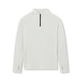 thumbnail image 1 of Puntoco Men's 1/4 Zip Pullover Long Sleeve Shirt Casual Slim Fit Stretch Cotton Mock Neck Work Golf Shirts Winter Clothing for Men White L(L), 1 of 7
