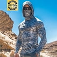 thumbnail image 1 of Puntoco Men's Performance Fishing Hoodie Shirt - UPF 50+ Sun Protection Long Sleeve Thumbholes Shirts with Neck Gaiter Camouflage XL(XL), 1 of 3