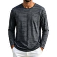 thumbnail image 1 of Puntoco Men's Striped T Shirts Raglan Long Sleeve Crew Neck Tee Casual Basic Blouse Tops, 1 of 5