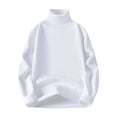 thumbnail image 1 of Puntoco Men's Turtleneck Sweater Slim Fit Turtle Neck Sweater for Men Long Sleeve Pullover Sweater thermal Sweater Winter Clothing for Men White XXXXL(XXXXL), 1 of 2