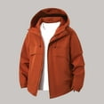 thumbnail image 1 of Puntoco Men's Waterproof Rain Jacket Lightweight Mountain Sports Outdoor Trench Softshell Windproof Jacket for Hiking Orange M(M), 1 of 5