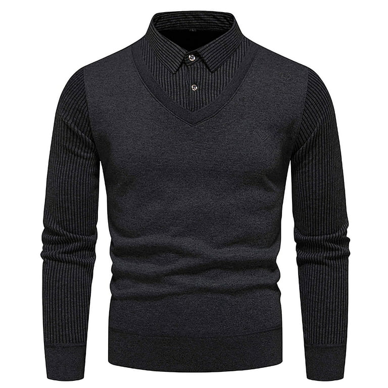 Jumper with fake collar discount