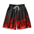 thumbnail image 1 of Puntoco Mens Shorts Summer Pants,Men Casual Fashion Hawaiian Print Shorts with Pockets Elastic Waist Beach Pants Red 20(XXXXXXL), 1 of 3