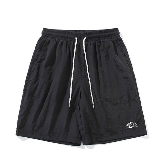 Puntoco Mens Shorts Summer Pants,Men'S Loose Casual Pants Woven Cool Shorts Capris Sports Pants Men'S Pants Black 18(XXXXXL)
