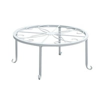 Puntoco Metal Plant Stand for Outdoor Indoor Plants, Heavy Duty Flower Pot Stands for Multiple Plant, Rustproof Iron Round Plant Shelf for Planter, Potted Plant Holder for Garden Home