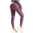 thumbnail image 1 of Puntoco Pants for women High Waisted Leggings for Women Tummy Soft Yoga Pants Womens Gym Workout Running Leggings Purple 8(L), 1 of 5