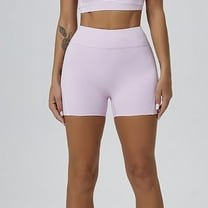 Puntoco Pants for women Women Workout Yoga Shorts - Premium Buttery Soft Solid Stretch Active Running Dance Volleyball Shorts Pink XL(XL)