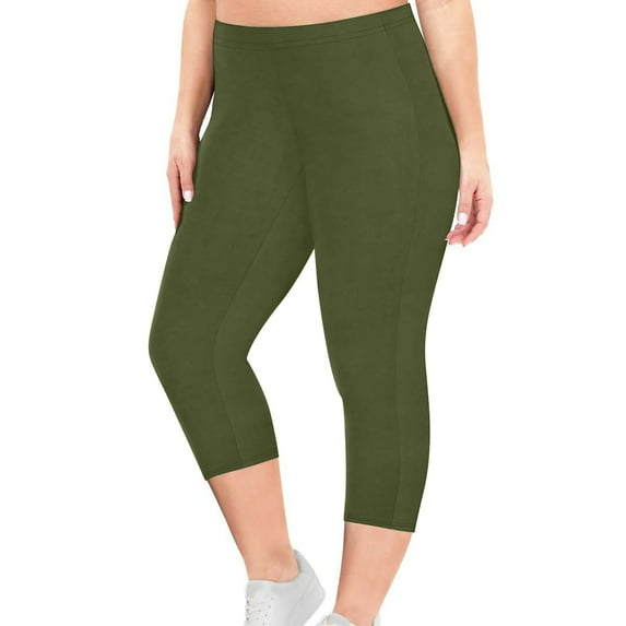 Puntoco Pants for women Womens Leggings - Womens High Waisted Yoga Pants for Gym & Yoga, Butter Soft Leggings for Women Army Green 14(XXXL)