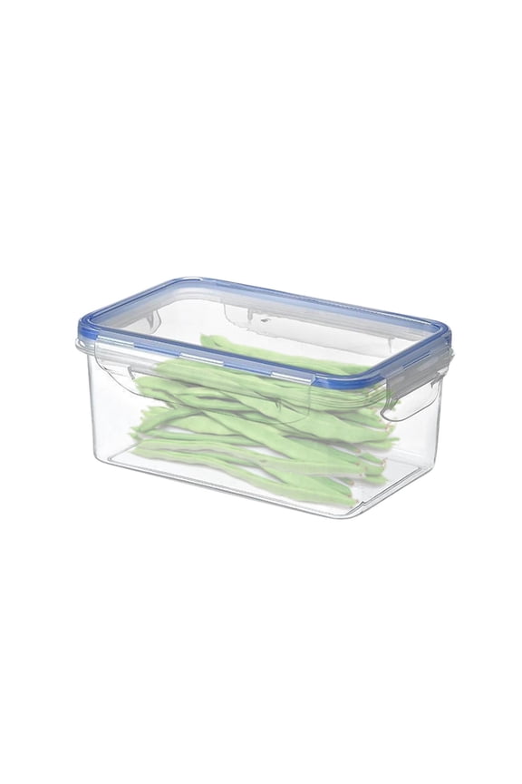 Plastic Food Storage Containers Set, Leakproof & Airtight Locking Lids Rectangular Tupperware, Non-Toxic BPA-Free Lids, Microwave Dishwasher Freezer Safe
