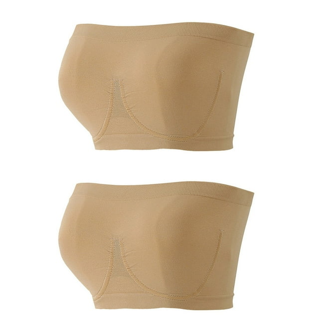 Puntoco Plus Size Clearance Women's Stretch Strapless Bra,Summer